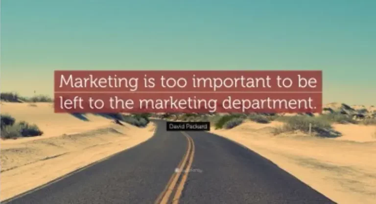 Marketing isn't a department
